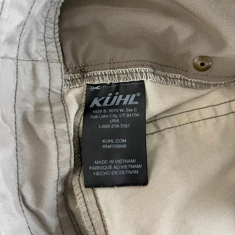 Kuhl Shorts Men's Size 38 Brown Vintage Patina Dye‎ Outdoors Hiking Pockets